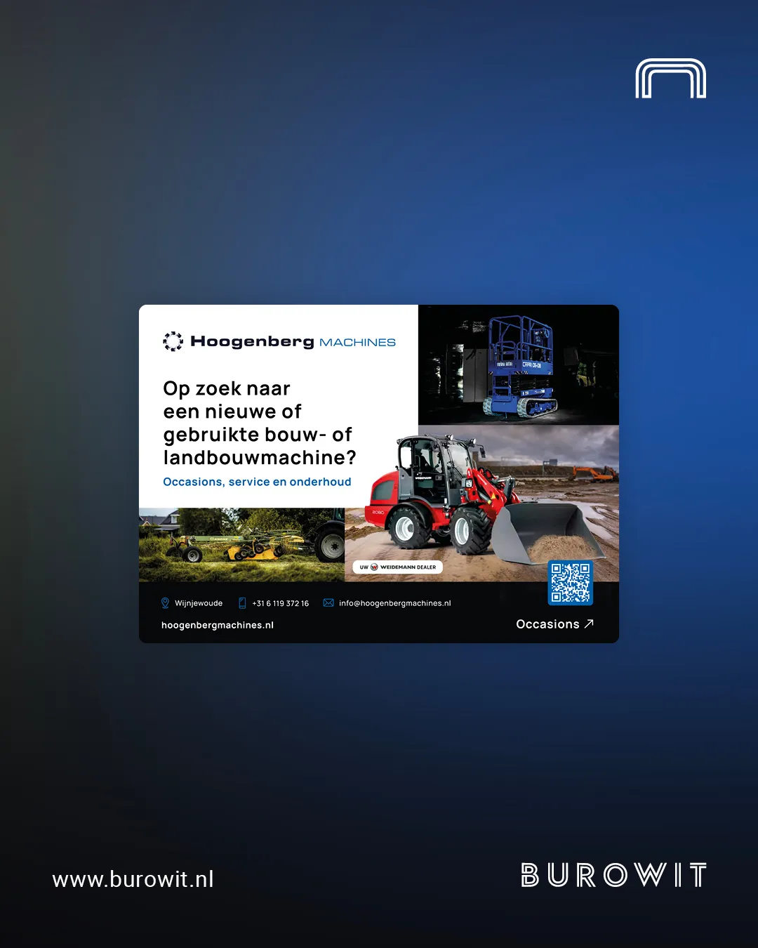 Branding en advertentiedesign voor bouw- en landbouwmachines
