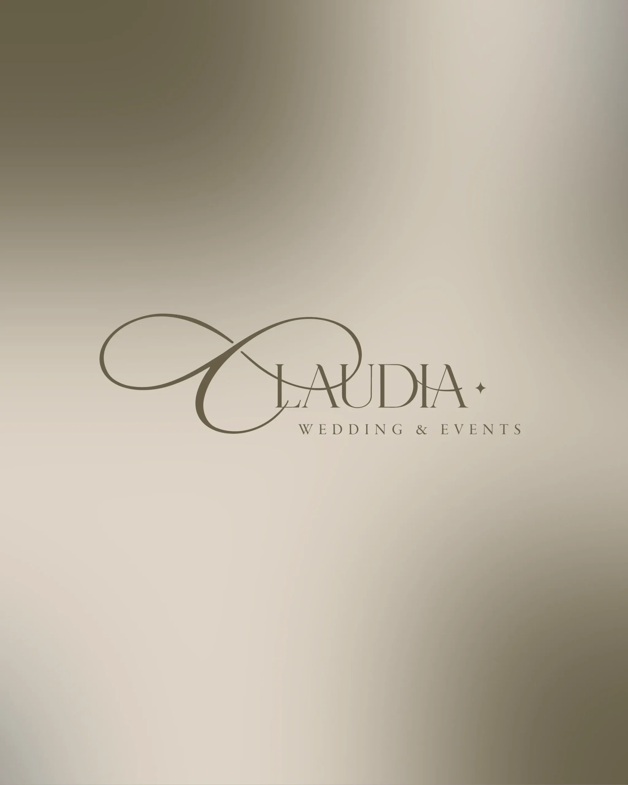 Elegant logo voor Claudia Wedding & Events